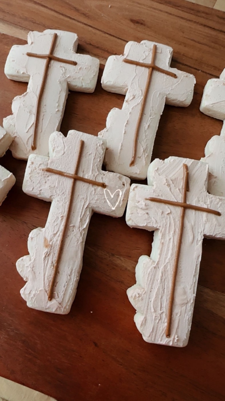 Galletas de cruz para bautizo o primera comunión