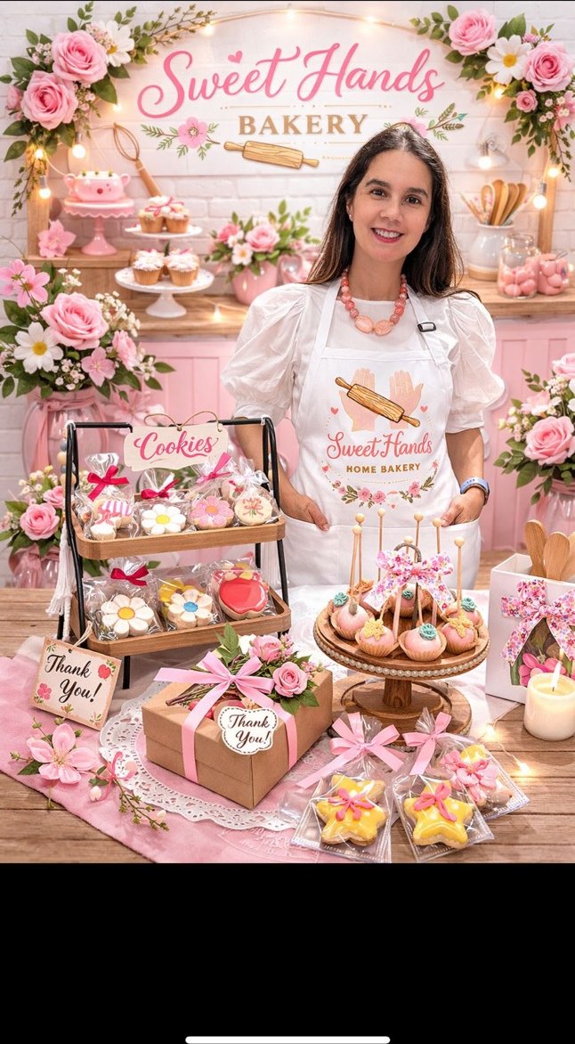 Ana con la colección completa de Sweet Hands